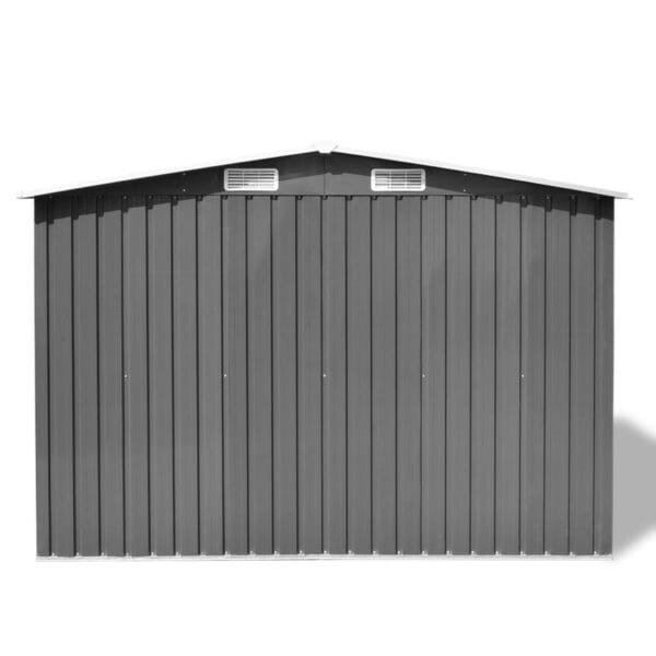 Domek ogrodowy, szopa, metal, zieleń, 257x205x178 cm - obrazek 4