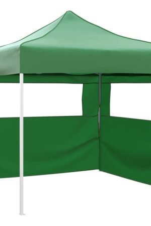 Rozkładany namiot z 2 ściankami, 3 x 3 m, zielony