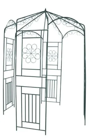 Łuk ogrodowy, 250 cm, ciemnozielony