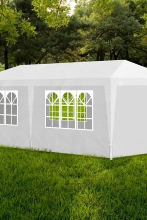 Namiot imprezowy, 3 x 6 m, biały