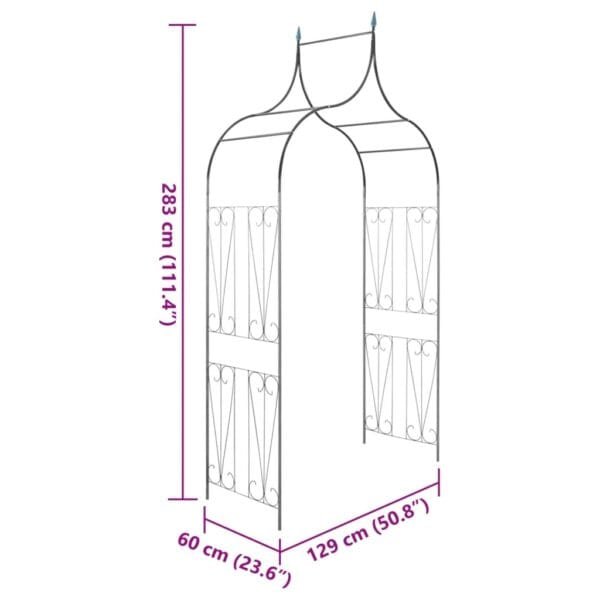 vidaXl Pergola ogrodowa  do roślin pnących, ciemnozielona - obrazek 6