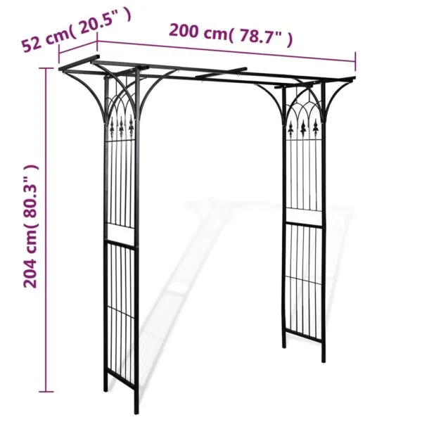 Pergola ogrodowa, 200 x 52 x 204 cm - obrazek 4