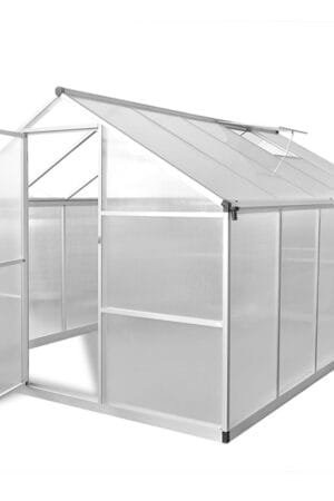 Szklarnia z poliwęglanu 7,55 m² z wzmocnioną aluminiową ramą