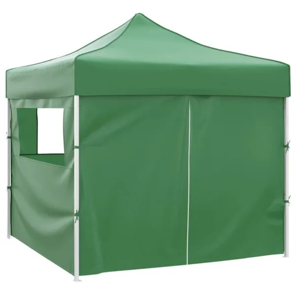 Zielony, składany namiot, 3 x 3 m, z 4 ściankami - obrazek 3