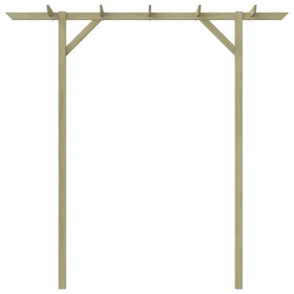 Pergola ogrodowa, 200 x 40 x 205 cm, drewno - obrazek 2