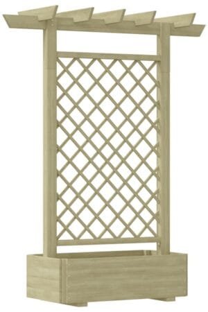 Pergola z donicą, 162 x 56 x 204 cm, drewno
