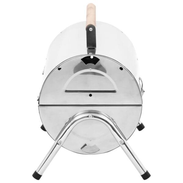 Przenośny grill węglowy, stal nierdzewna, podwójny ruszt - obrazek 5