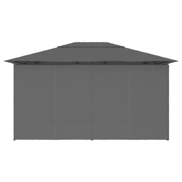 Namiot ogrodowy z zasłonami, 4 x 3 m, antracytowy - obrazek 5