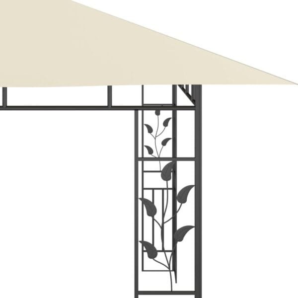 Altana ogrodowa z moskitierą, 4x3x2,73 m, kremowa, 180 g/m² - obrazek 5