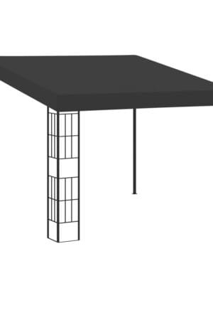 Altana przyścienna, 3x3 m, antracytowa, tkanina