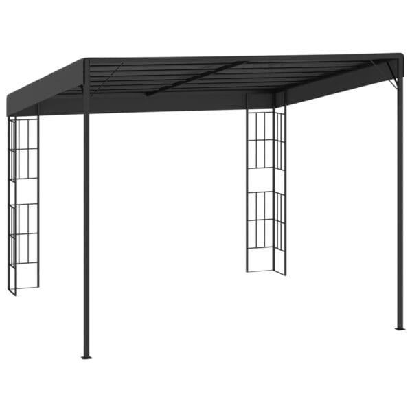 Altana przyścienna, 3x3 m, antracytowa, tkanina - obrazek 4