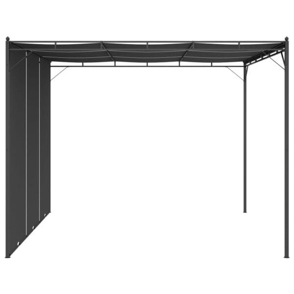 Altana ogrodowa z zasłoną boczną, 3 x 3 x 2,25 m, antracytowa - obrazek 3