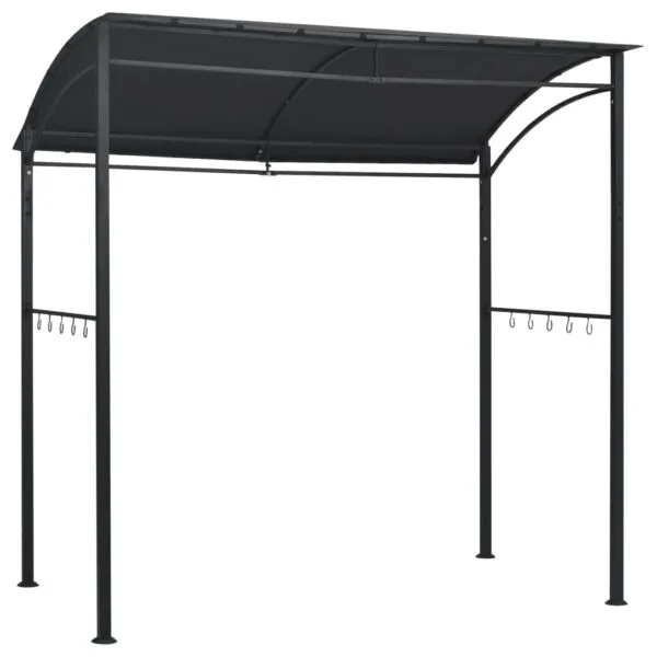Altanka nad grill, 215x150x220 cm, antracytowa, stal - obrazek 2