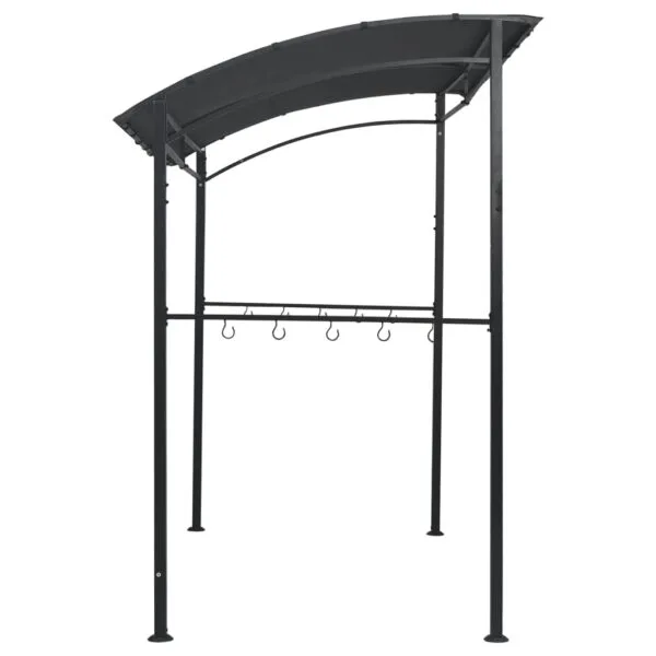 Altanka nad grill, 215x150x220 cm, antracytowa, stal - obrazek 5