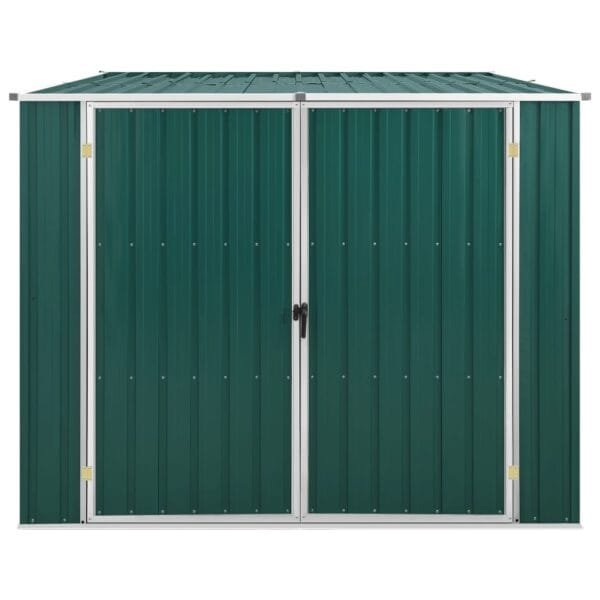 Domek ogrodowy, szopa, zielona, 195x198x159 cm, stal galwanizowana - obrazek 2