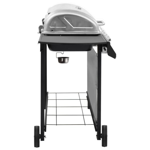 Grill gazowy z 6 palnikami, czarno-srebrny - obrazek 4