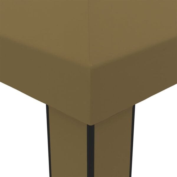 Altana z podwójnym dachem, 3x6 m, taupe, 180 g/m² - obrazek 4