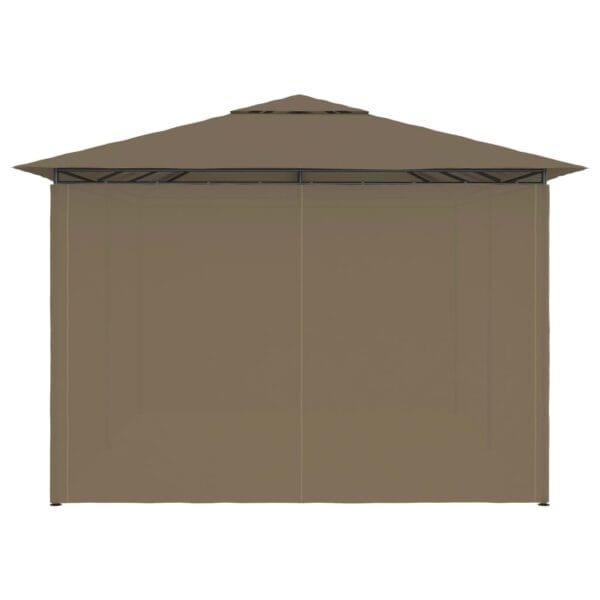 Namiot ogrodowy z zasłonami, 4 x 3 m, taupe, 180 g/m² - obrazek 6