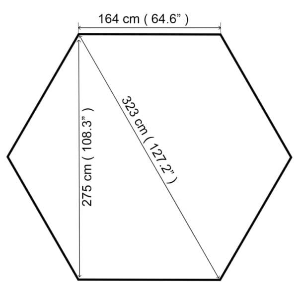 Altana ogrodowa, 323 x 275 x 265 cm, 180 g/m² - obrazek 7
