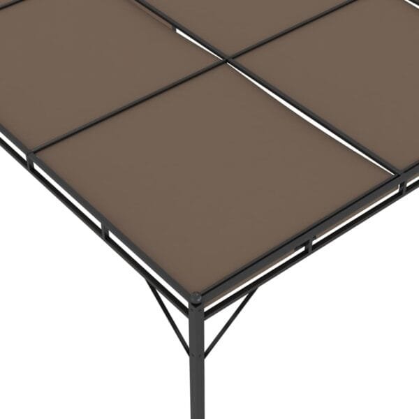 Altana ogrodowa z zasłoną, 4 x 3 x 2,25 m, kolor taupe - obrazek 8