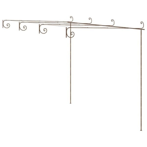 Pergola ogrodowa, antyczny brąz, 4x3x2,5 m, żelazo - obrazek 2