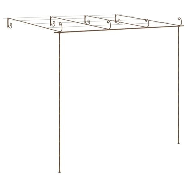 Pergola ogrodowa, antyczny brąz, 4x3x2,5 m, żelazo - obrazek 4