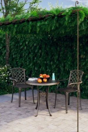 Pergola ogrodowa, antyczny brąz, 4x3x2,5 m, żelazo