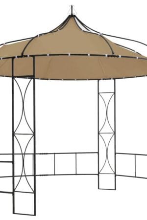 Altana, 300 x 290 cm, kolor taupe, okrągła