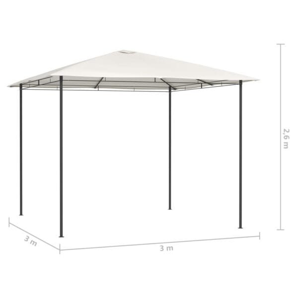 Altana 3x3x2,6 m, kremowa, 160 g/m² - obrazek 4