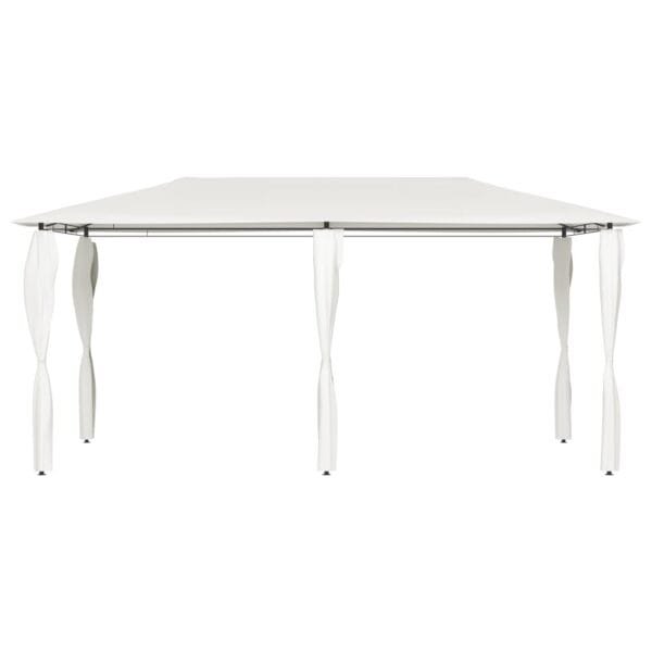 Altana z pokryciem słupków 3x6x2,6 m, kremowa, 160 g/m² - obrazek 2