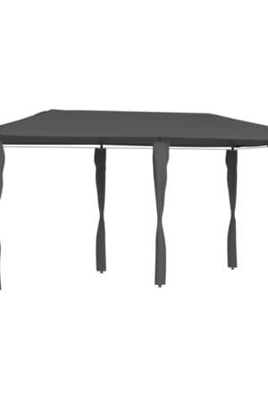 Altana z pokryciem słupków 3x6x2,6 m, antracytowa, 160 g/m²