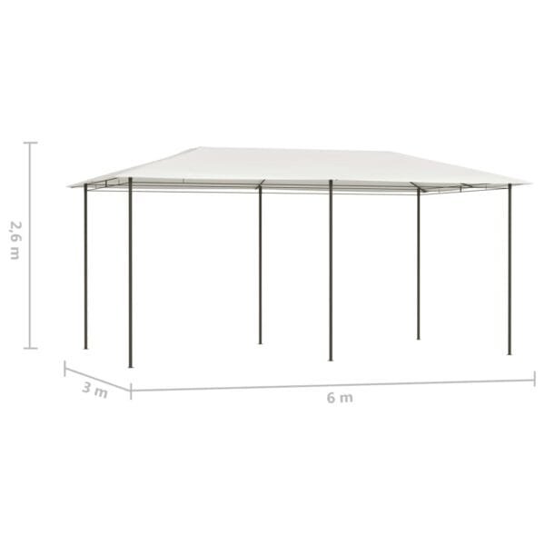 Altana 3x6x2,6 m, kremowa, 160 g/m² - obrazek 4