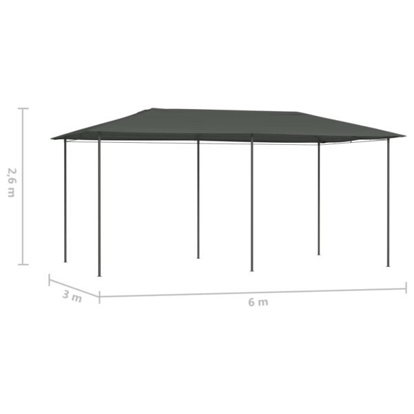 Altana 3x6x2,6 m, antracytowa, 160 g/m² - obrazek 4