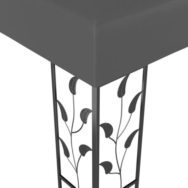 Altana ze sznurem lampek LED, 3x3 m, antracytowa - obrazek 5