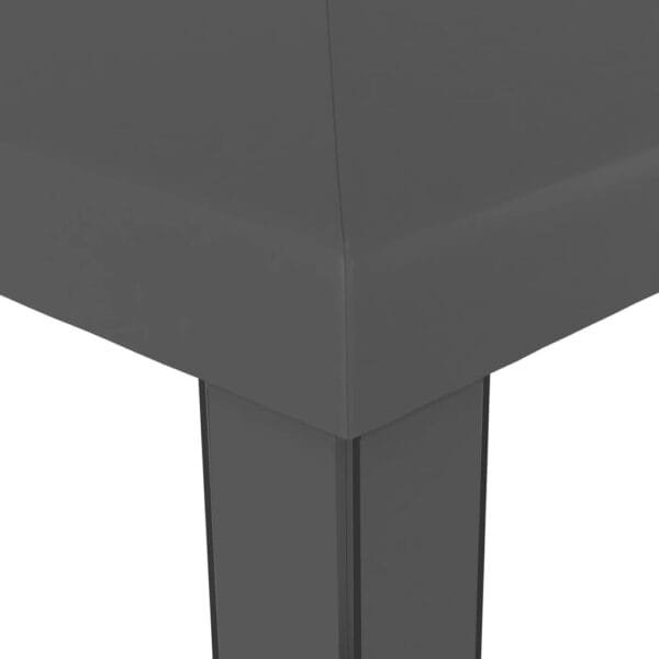 Altana z podwójnym dachem i sznurem lampek LED, 3x3 m, antracyt - obrazek 6