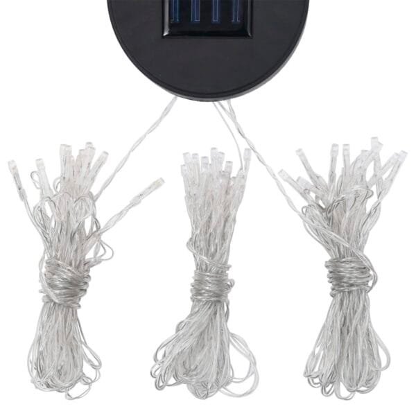 Altana ze sznurem lampek LED, 4x3x2,7 m, biała - obrazek 9