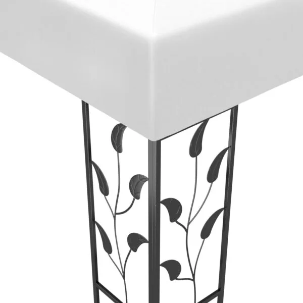 Altana ze sznurem lampek LED, 3x3 m, biała - obrazek 5