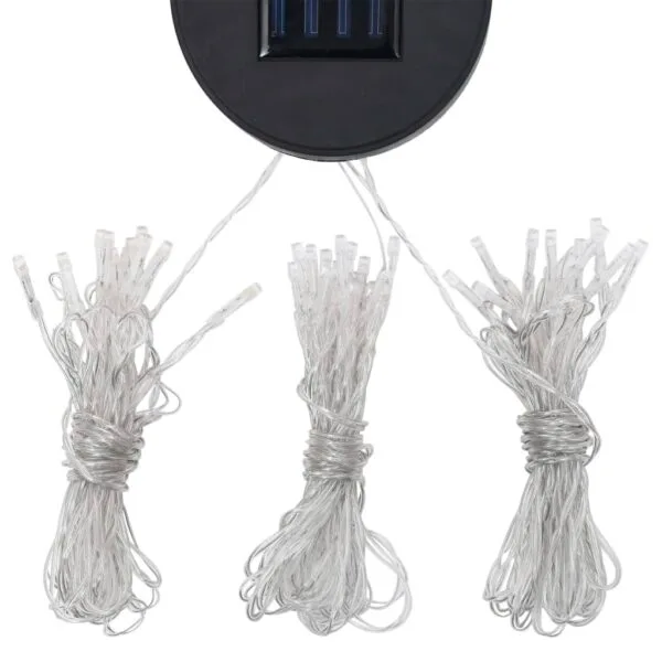 Altana ze sznurem lampek LED, 3x3 m, biała - obrazek 8