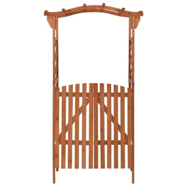 Pergola z furtką, 116x40x204 cm, lite drewno jodłowe - obrazek 2