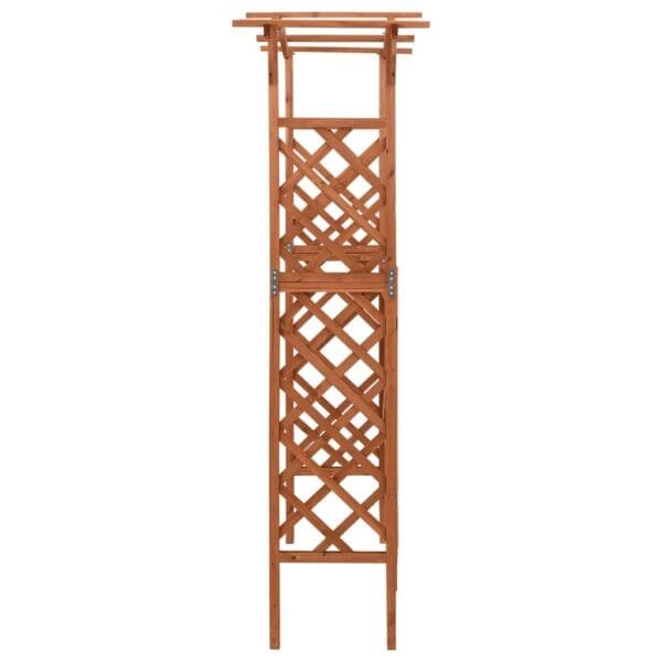 Pergola z furtką, 116x40x204 cm, lite drewno jodłowe - obrazek 3