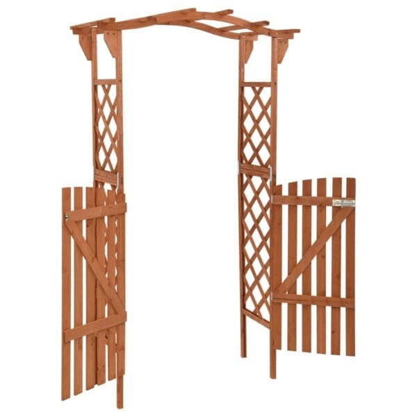Pergola z furtką, 116x40x204 cm, lite drewno jodłowe - obrazek 4