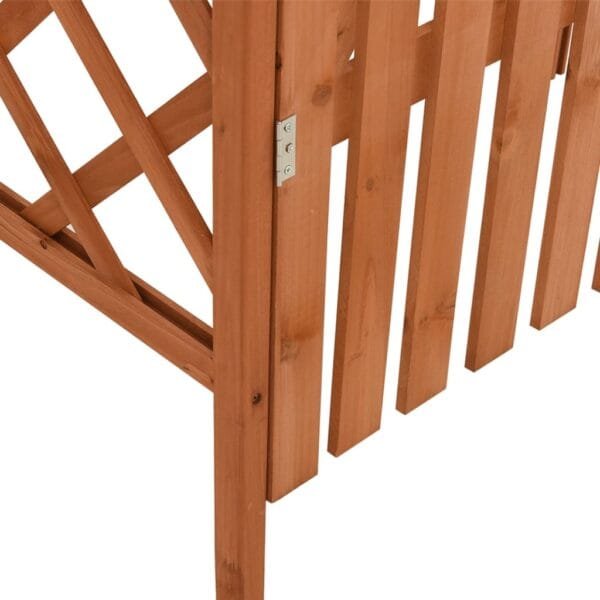 Pergola z furtką, 116x40x204 cm, lite drewno jodłowe - obrazek 5