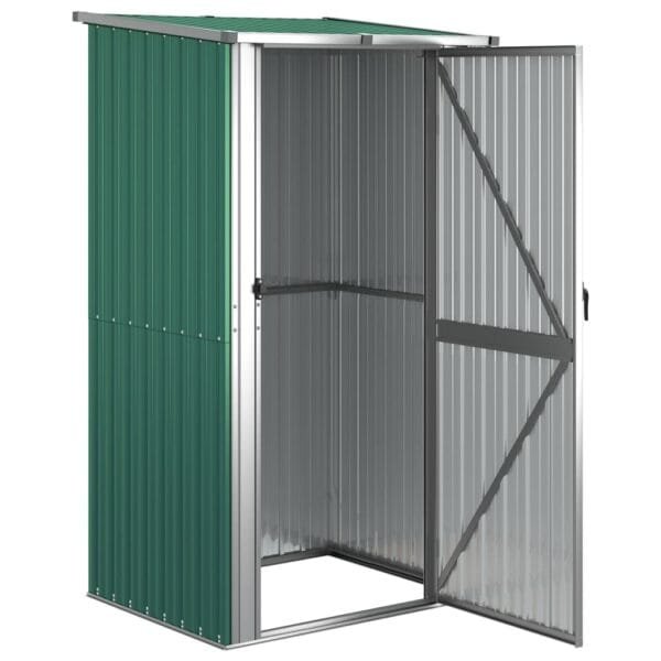 Domek ogrodowy, szopa, zielona, 118,5x97x209,5 cm, stal galwanizowana - obrazek 3