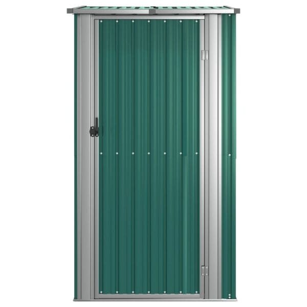 Domek ogrodowy, szopa, zielona, 118,5x97x209,5 cm, stal galwanizowana - obrazek 4