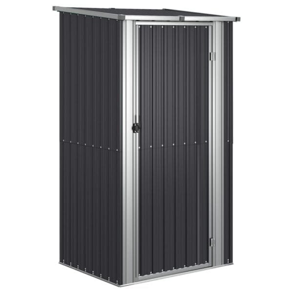 Domek ogrodowy, szopa, antracyt, 118,5x97x209,5 cm, stal galwanizowana - obrazek 2