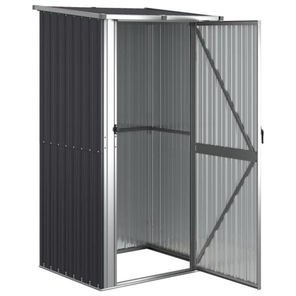 Domek ogrodowy, szopa, antracyt, 118,5x97x209,5 cm, stal galwanizowana - obrazek 3
