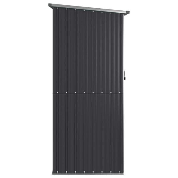 Domek ogrodowy, szopa, antracyt, 118,5x97x209,5 cm, stal galwanizowana - obrazek 5