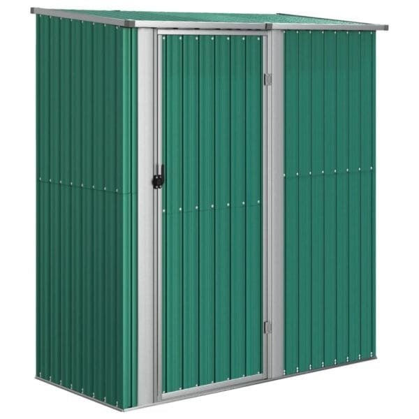 Domek ogrodowy, szopa, zielona, 180,5x97x209,5 cm, stal - obrazek 2