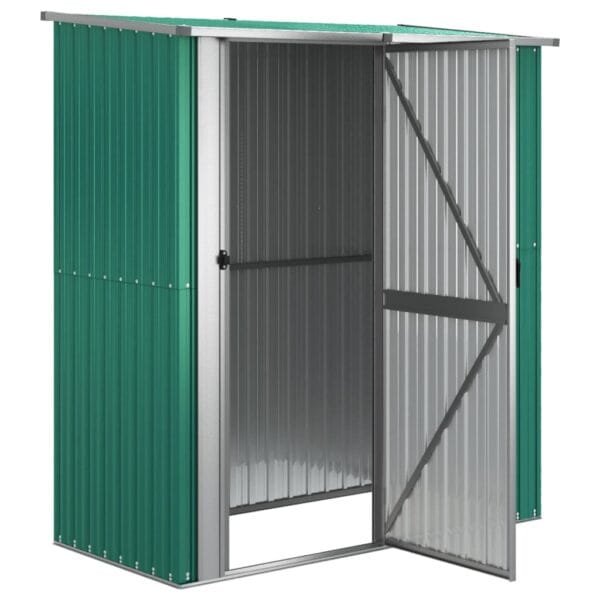 Domek ogrodowy, szopa, zielona, 180,5x97x209,5 cm, stal - obrazek 4