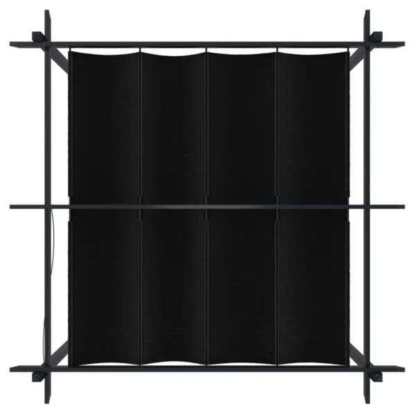Altana ogrodowa ze zwijanym dachem, 3x3 m, antracytowa - obrazek 7